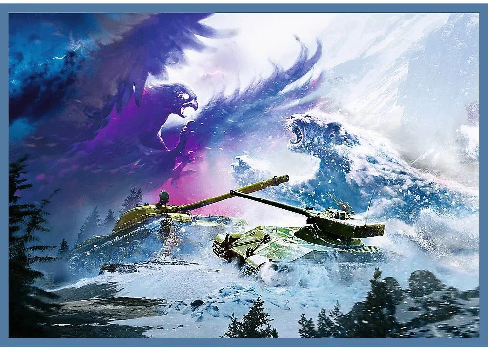 Puzzle Trefl The great tank battle World of Tanks, 4x250 el. foto