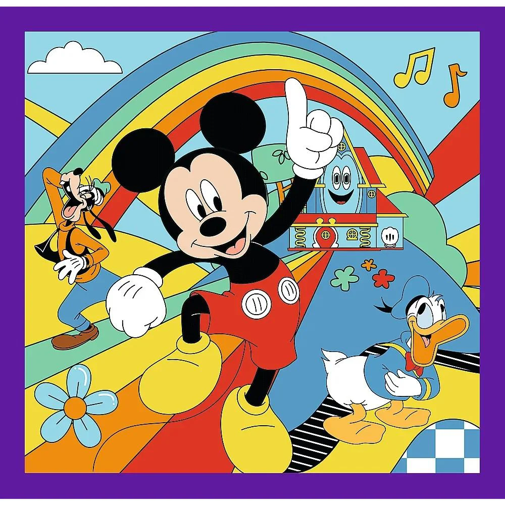 Puzzle Trefl 3 in 1 Mickey and his merry crew foto