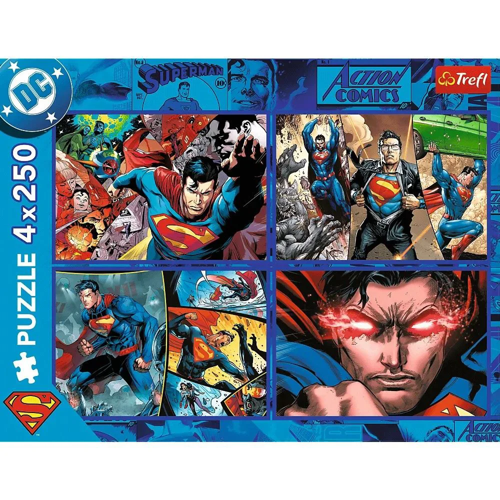 Puzzle Trefl The Courage of Superman, 4x250 el. foto
