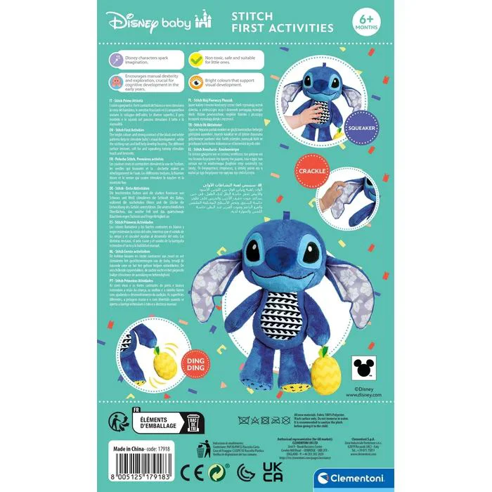 Музыкальная плюшевая игрушка Clementoni Stitch foto