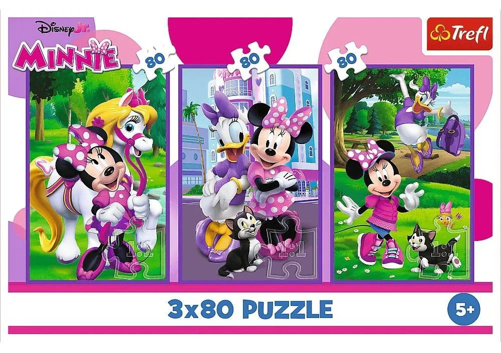 Puzzle Trefl Disney Minnie and friends, 3x80 el. foto