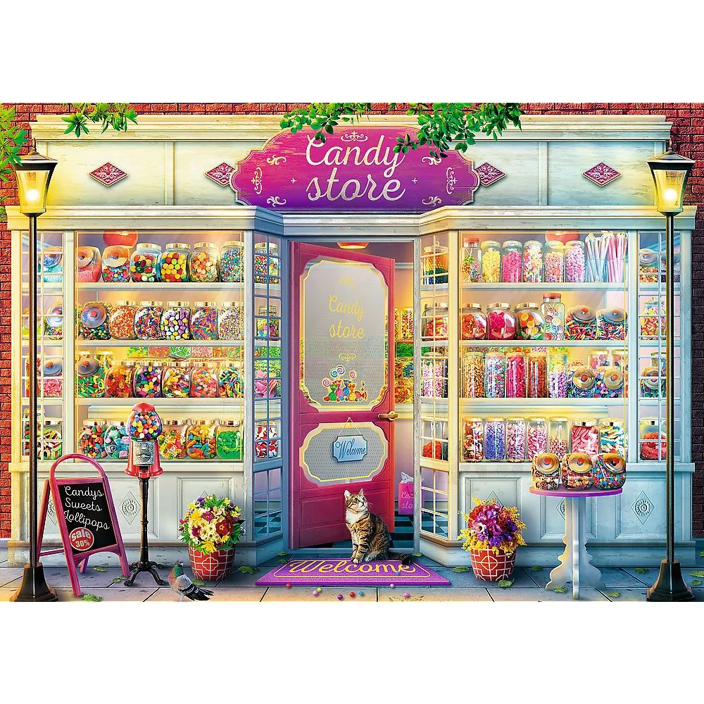 Puzzle Trefl Candy Store, 500 el. foto