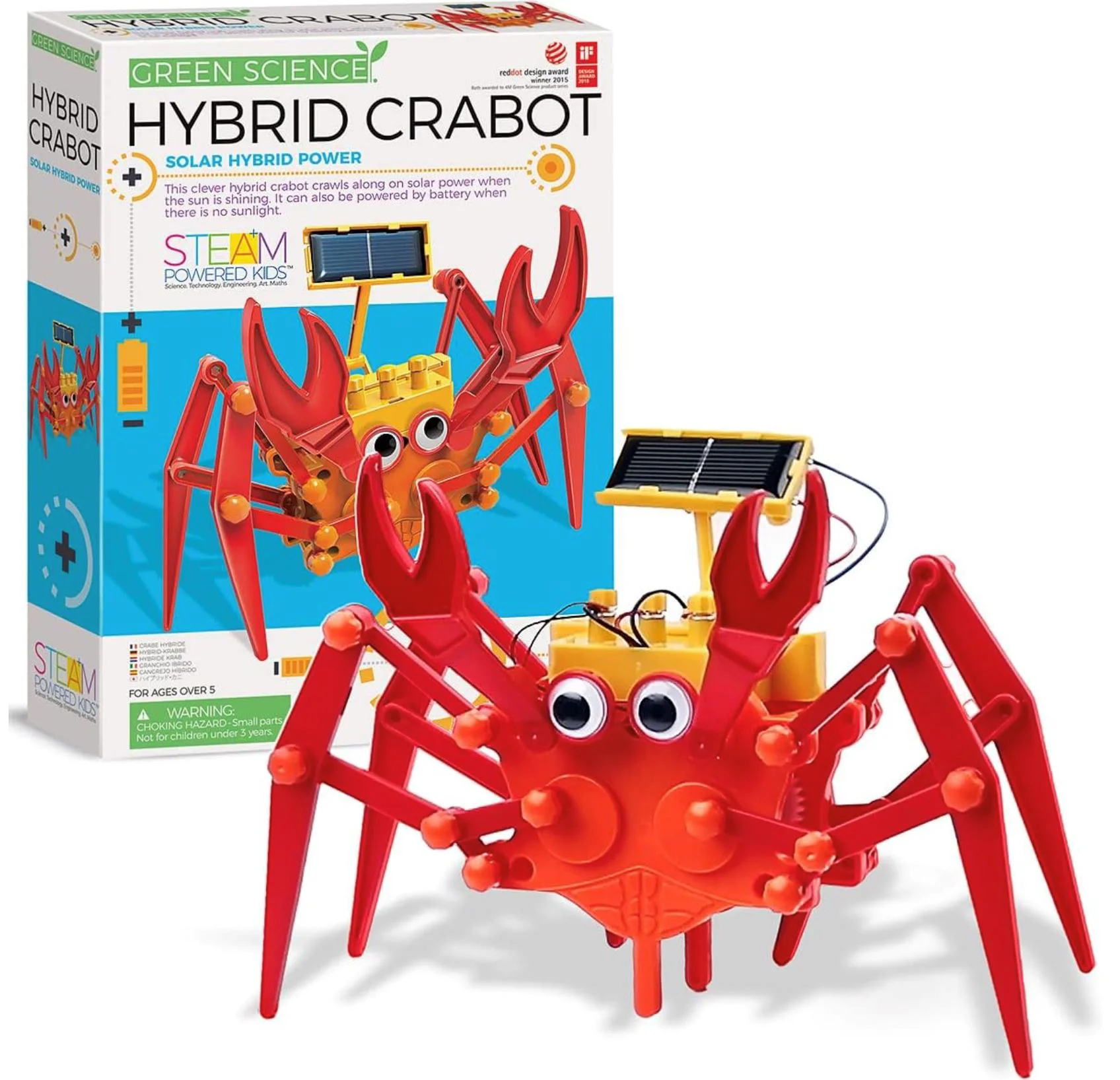 Игрушка для детей 4M Гибридный робот-краб foto