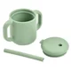 Cana de antrenament cu pai Beaba Sage Green (8+ luni), 170 ml foto