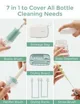 Set pentru curatarea biberoanelor 7 in 1 Momcozy Green foto