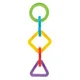 Joc educativ Pilasn Forme Geometrice, 18 piese foto