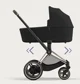 Cadru pentru carucior Cybex e-Priam RBA Chrome Black Chrome foto