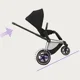 Cadru pentru carucior Cybex e-Priam RBA Chrome Black Chrome foto