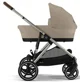 Двойная коляска Cybex Gazelle S TPE BP Almond Beige foto