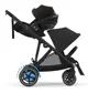 Двойная коляска Cybex e-Gazelle S BLK BP Moon Black foto