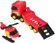 Transportor de pompieri HTI Teamsterz cu elicopter foto