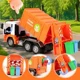 Camion de gunoi cu inertie Wenyi Think Green cu lumina si sunet, 1:10 foto
