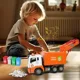 Camion de gunoi cu inertie Wenyi Think Green cu lumina si sunet, 1:10 foto