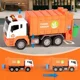 Camion de gunoi cu inertie Wenyi Think Green cu lumina si sunet, 1:10 foto