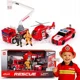 Set masini de pompieri cu frictiune Wenyi cu lumini si sunete, 1:20 foto