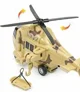 Elicopter militar de salvare cu inertie Wenyi cu lumini si sunete, 1:20 foto