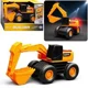 Excavator cu frictiune Wenyi cu lumini si sunete, 1:32 foto