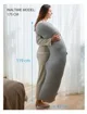 Подушка для беременных в форме J Momcozy Jersey Fabric Light Grey foto