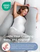 Подушка для беременных в форме U Momcozy Cooling Fabric Light Grey foto