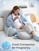 Подушка для беременных в форме U Momcozy Cooling Fabric Light Grey foto