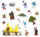 Магнитная игра Dodo Дом мечты, серия Смурфики 20 эл. foto