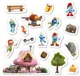 Магнитная игра Dodo Дом мечты: Вилла, серия Смурфики 20 эл. foto