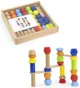 Constructor educativ din lemn Viga Toys Construieste Turnul, 46 el. foto