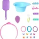 Голова для причесок Barbie с аксессуарами и эффектами Color Reveal foto