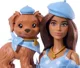 Papusa Barbie Twinning Looks, bruneta cu catelus foto