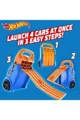 Container portabil Hot Wheels cu 4 piste paralele foto