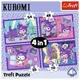 Puzzle Trefl 4 in 1 Day with Kuromi Hello Kitty foto