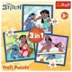 Puzzle Trefl 3 in 1 Time with Lilo&Stitch foto