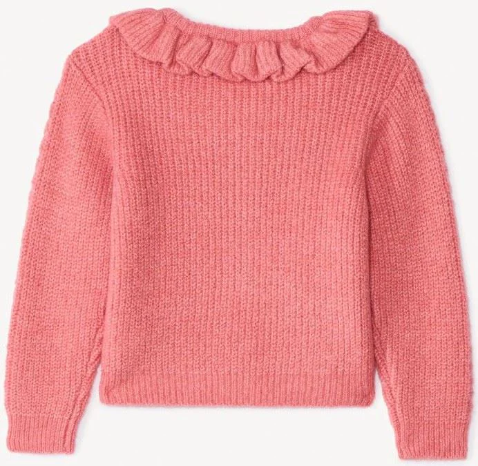 Orchestra Cardigan impletit cu guler cu volane Pink foto