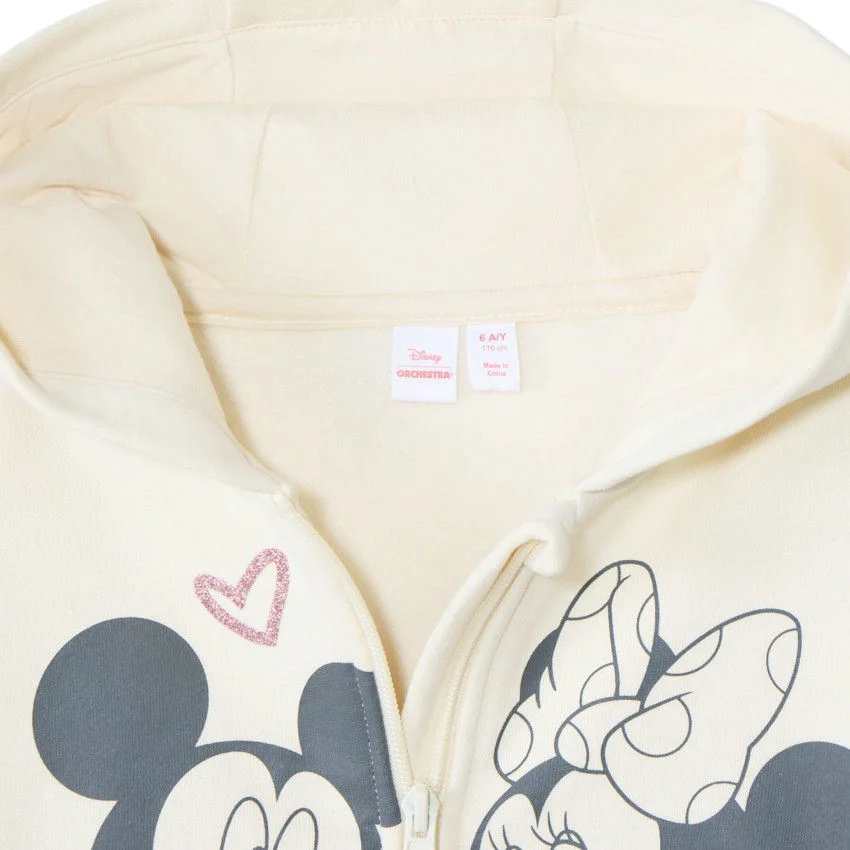 Orchestra Кофта с капюшоном и длинными рукавами Disney Minnie Ecru foto