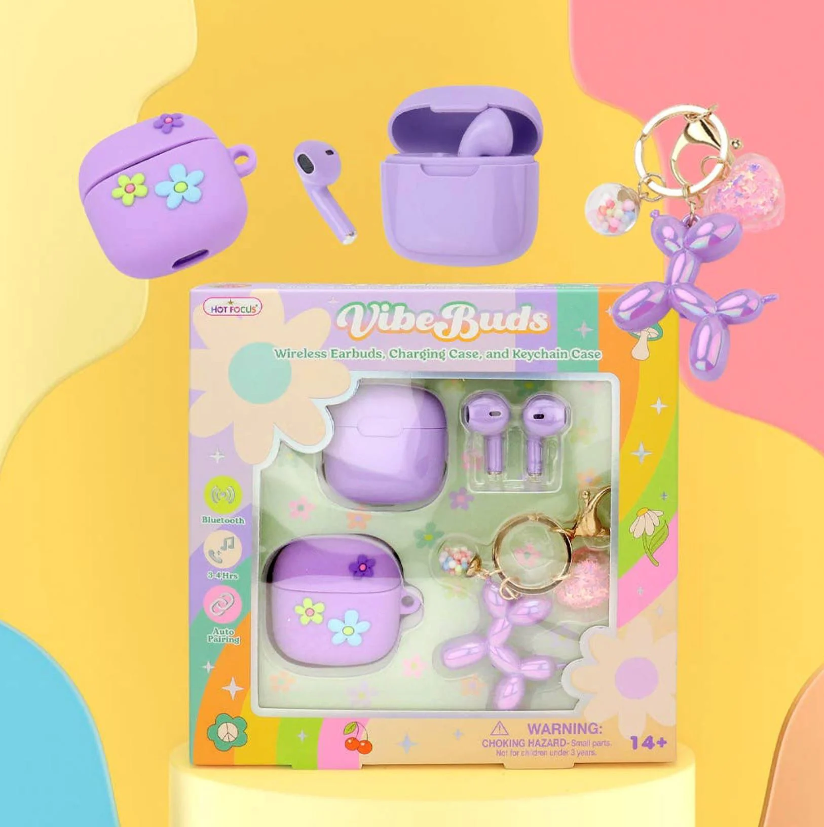 Casti fara fir Hot Focus Violet foto