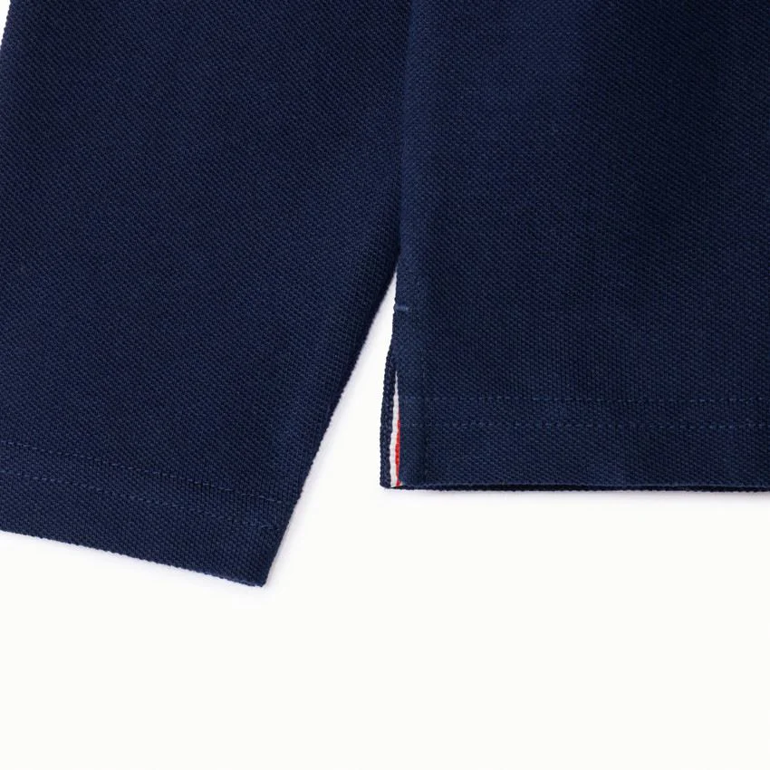 Orchestra Tricou polo din bumbac cu maneca lunga Blue foto