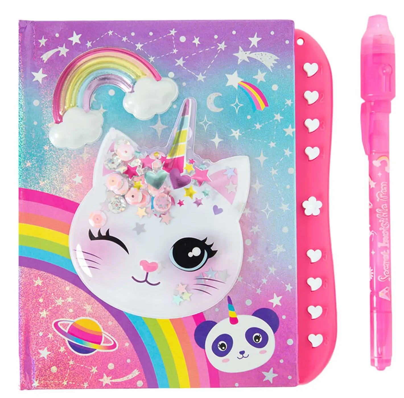 Set de creatie Hot Focus Cu carnetel, Pisica unicorn foto