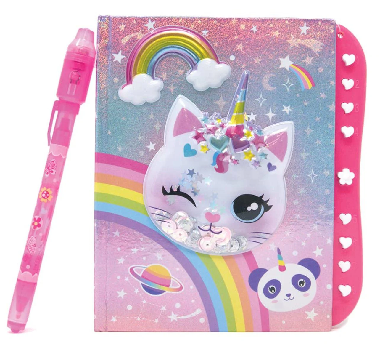 Set de creatie Hot Focus Cu carnetel, Pisica unicorn foto