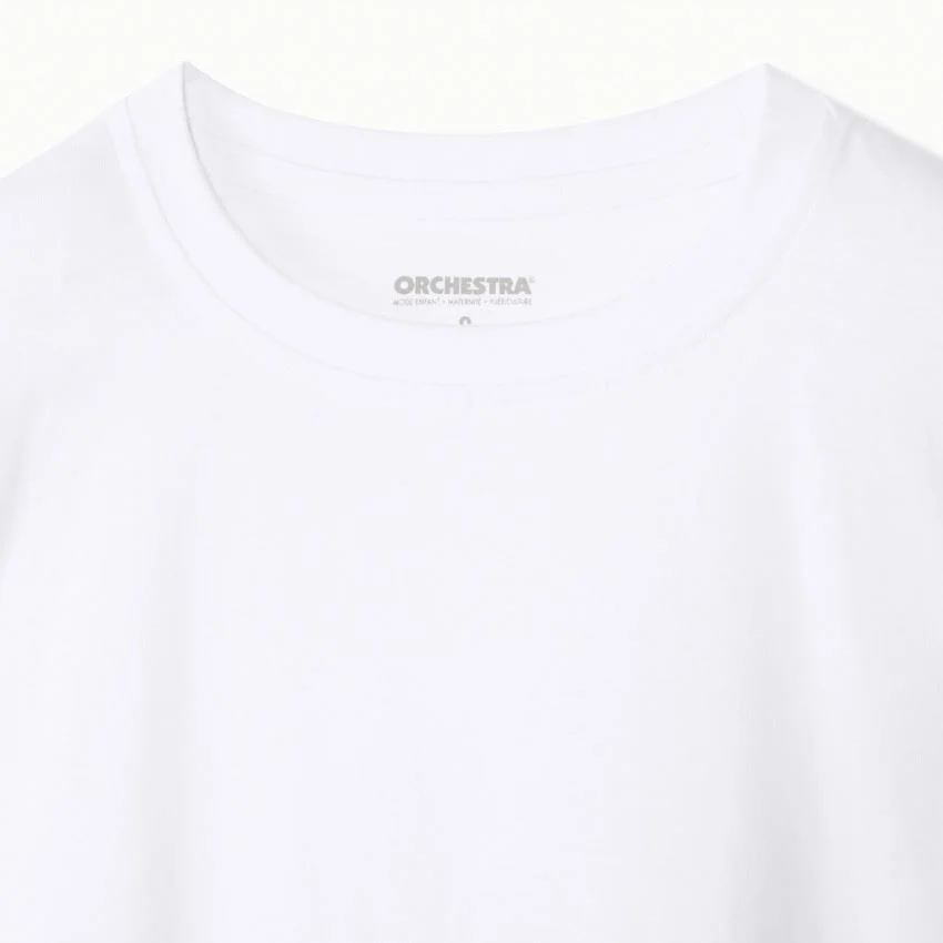 Orchestra Set 3 tricouri din bumbac White Basic foto