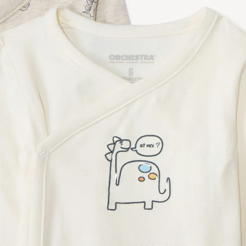 Orchestra Set 5 body cu maneca lunga Dino Beige foto
