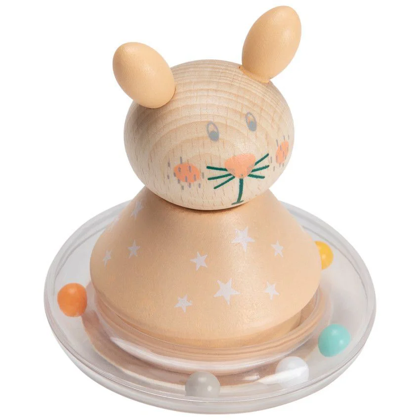 Titirez din lemn cu zornaitoare Premaman Bunny foto