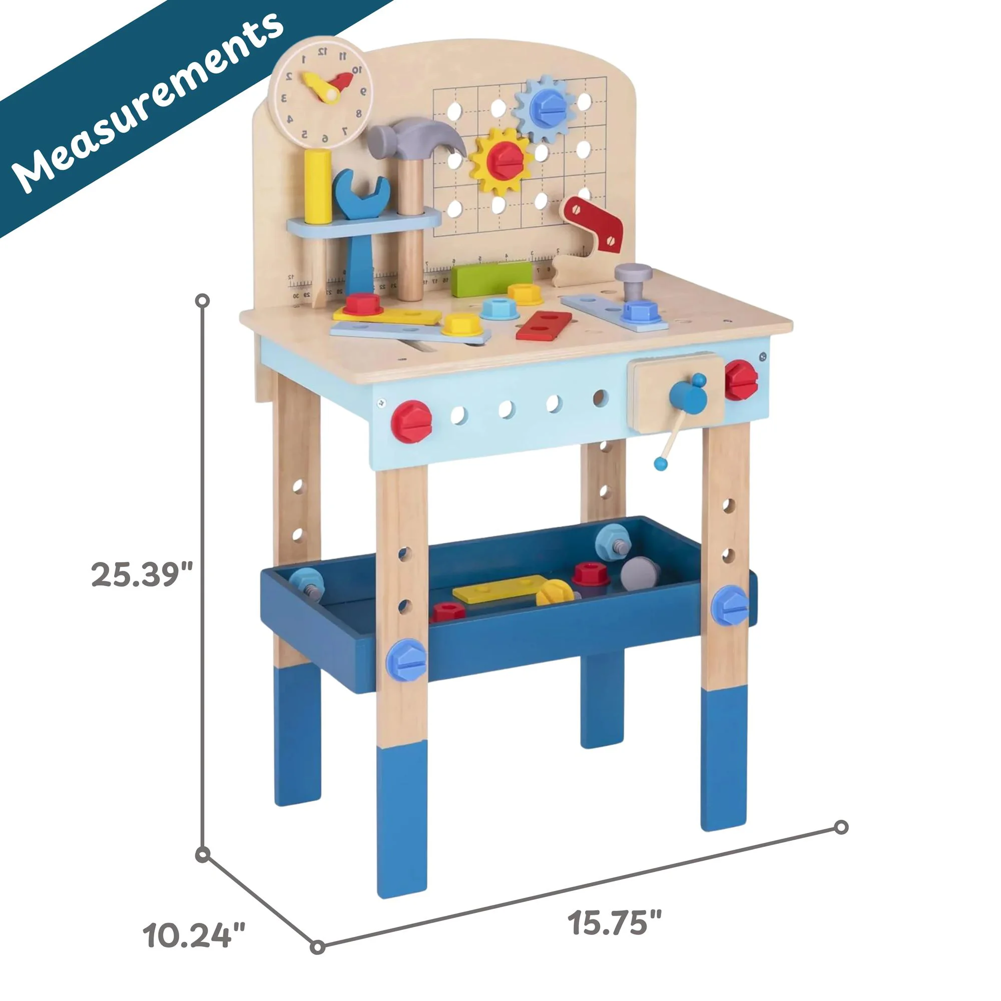 Setul de lemn Tooky Toy Atelier de instrumente foto