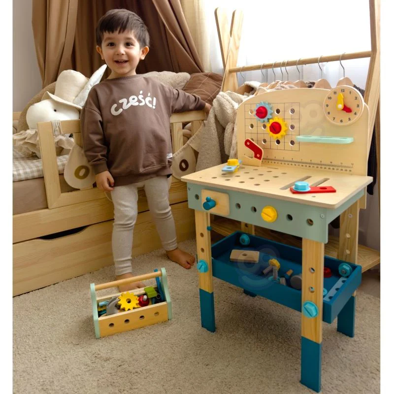 Setul de lemn Tooky Toy Atelier de instrumente foto