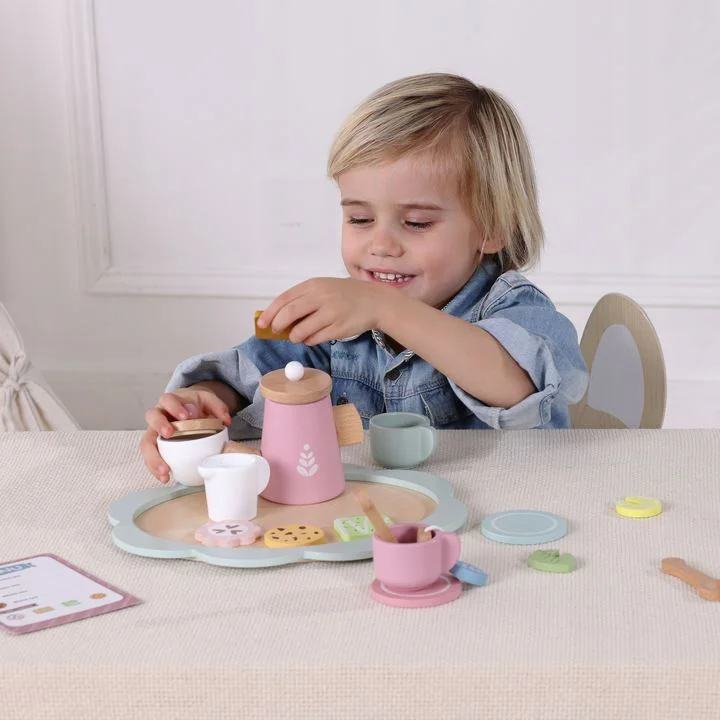 Set din lemn Tooky Toy Ceai de dupa-amiaza foto