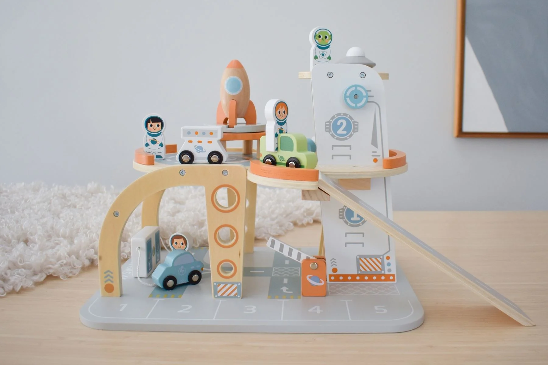 Деревянный игровой набор Tooky Toy «Космическая станция» foto