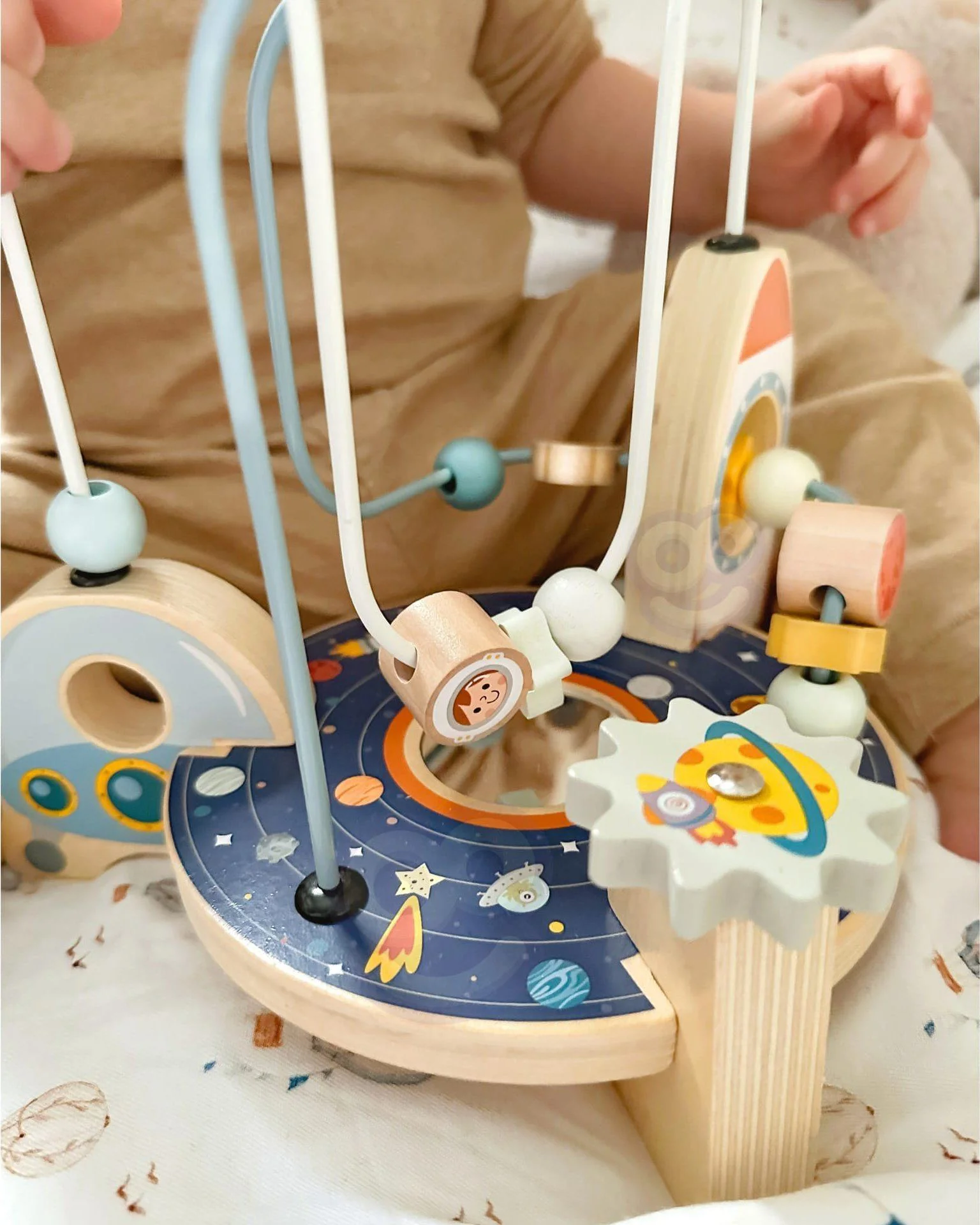 Деревянный лабиринт Tooky Toy «Ракета» foto