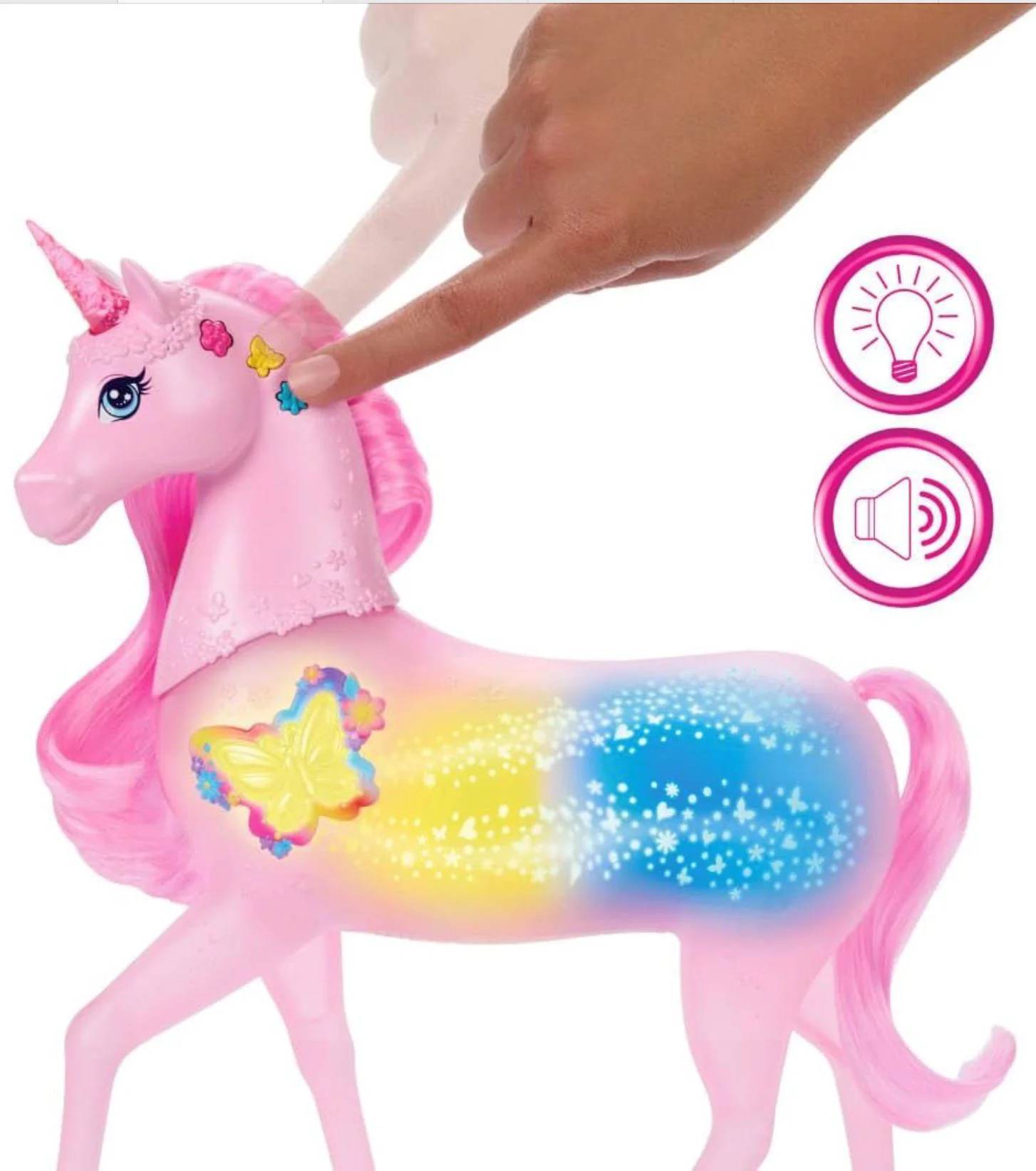 Интерактивная игрушка Barbie Единорог со светом и звуком foto