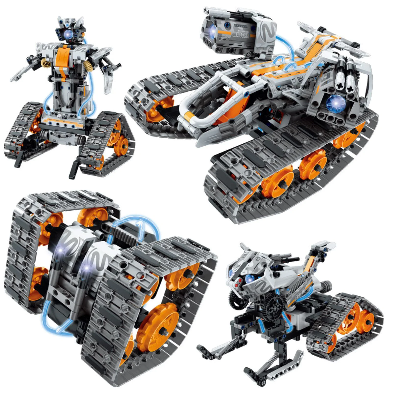 Set de constructie 4 in 1 iM Master Robot cu telecomanda, 604 el. foto
