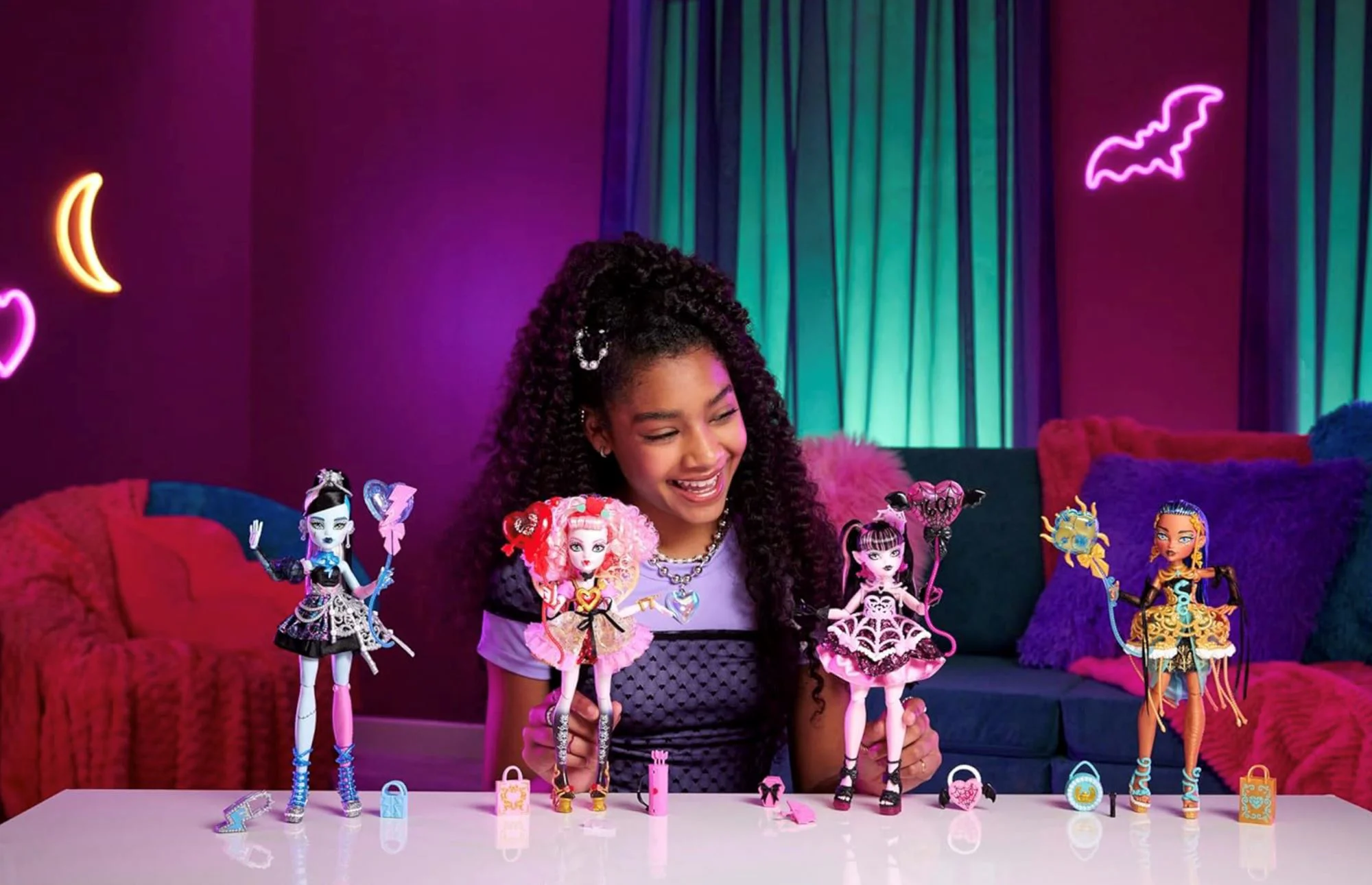 Set de joaca Barbie Monster High, Cupid Asteria cu accesorii foto
