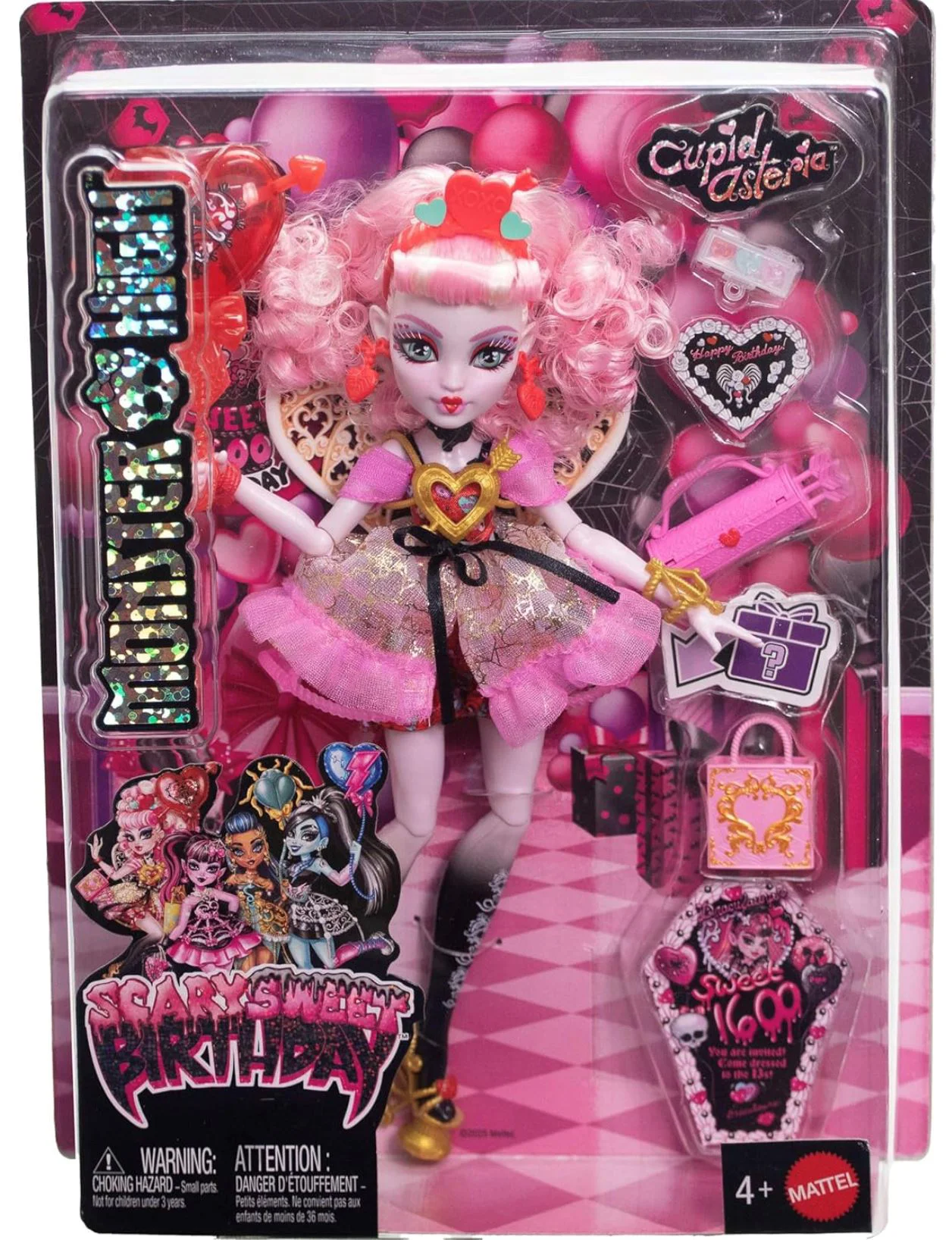 Set de joaca Barbie Monster High, Cupid Asteria cu accesorii foto
